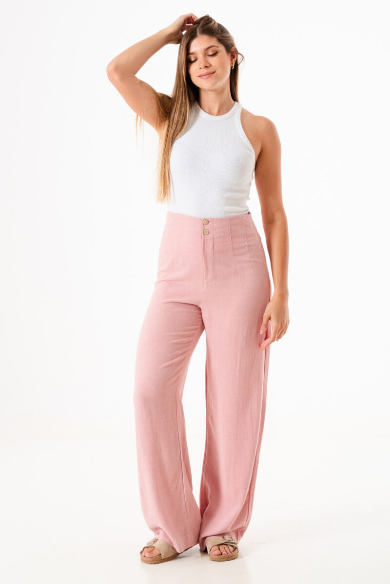 Pantalón High Waist con pinzas Cleo