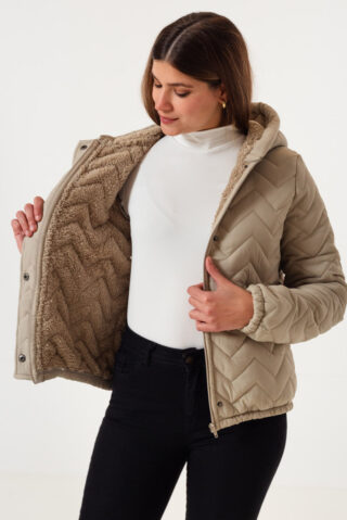 Campera Matelasse con corderito Snow