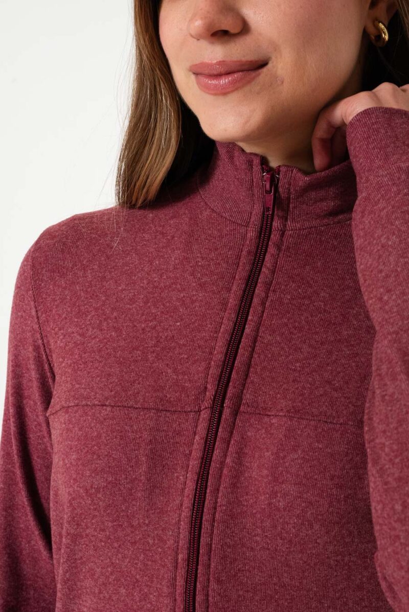 Alternative view of Campera Jaspeada Steffy