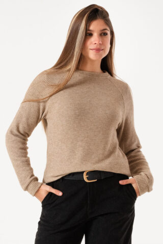 Sweater Ranglan Waffle Doble Celine