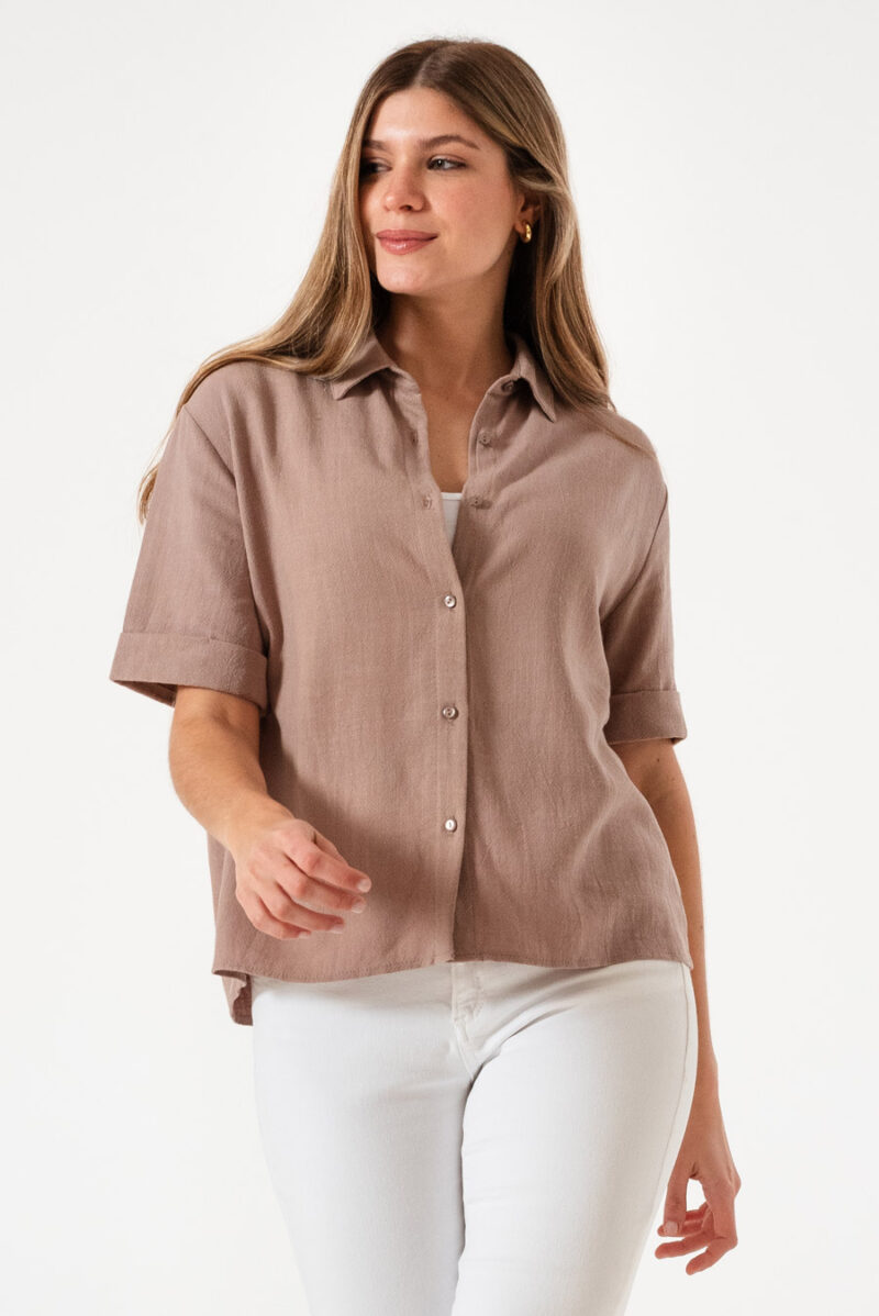 Camisa Linen Manga corta Gala