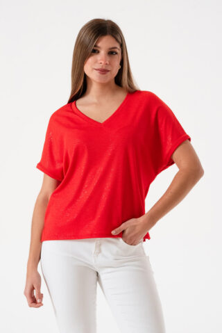 Remera V Foil Glow