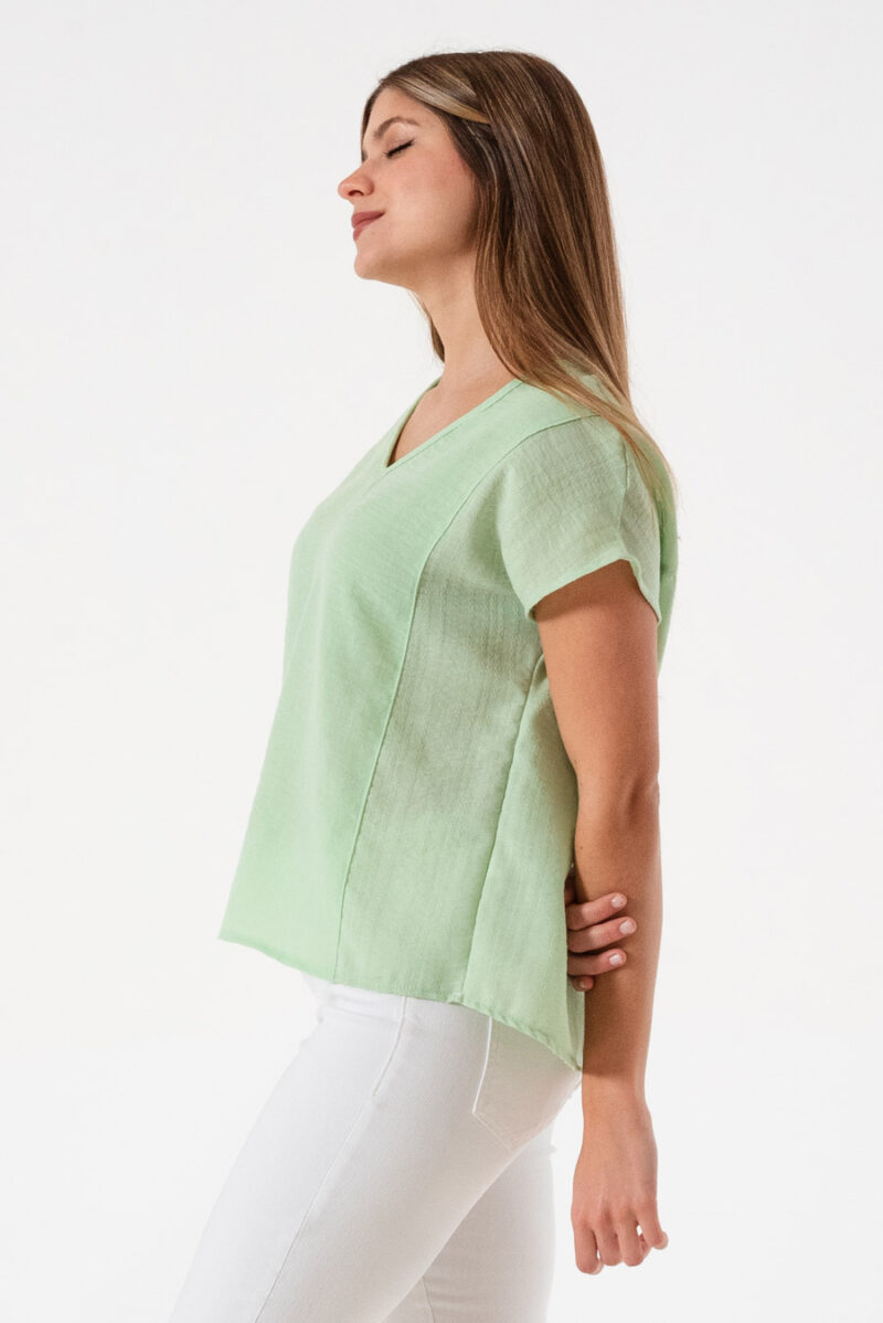 Blusa V Combinada Safire