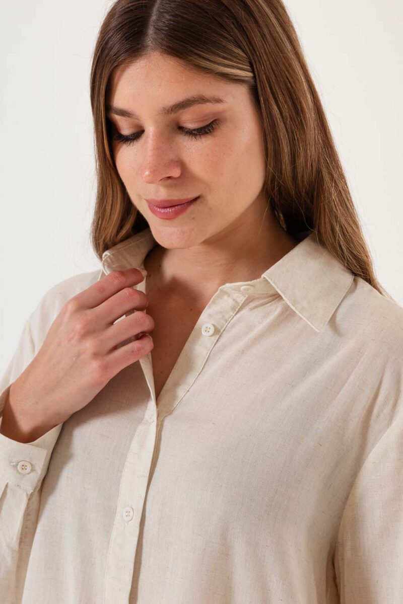 Alternative view of Camisa Clasica Lino