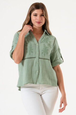 Camisa Crochet Cotton