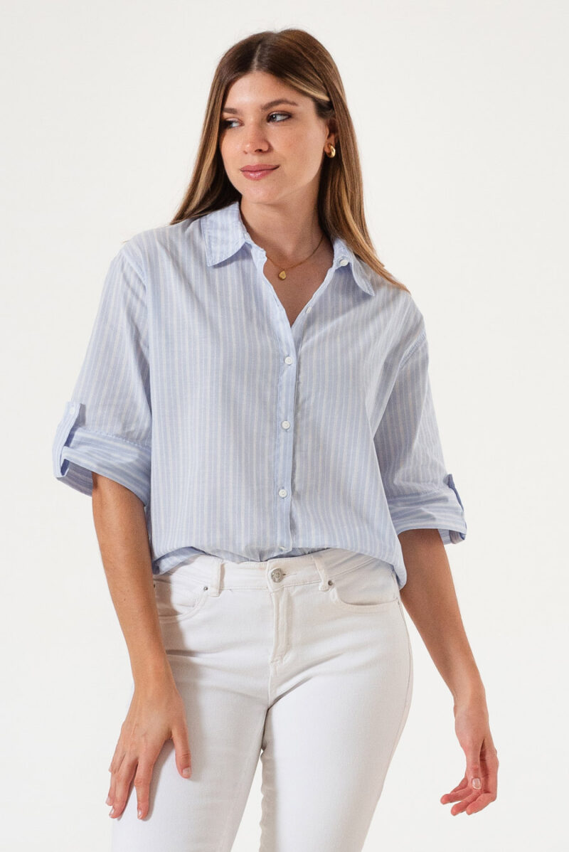 Camisa 3/4 Eloise Stripes