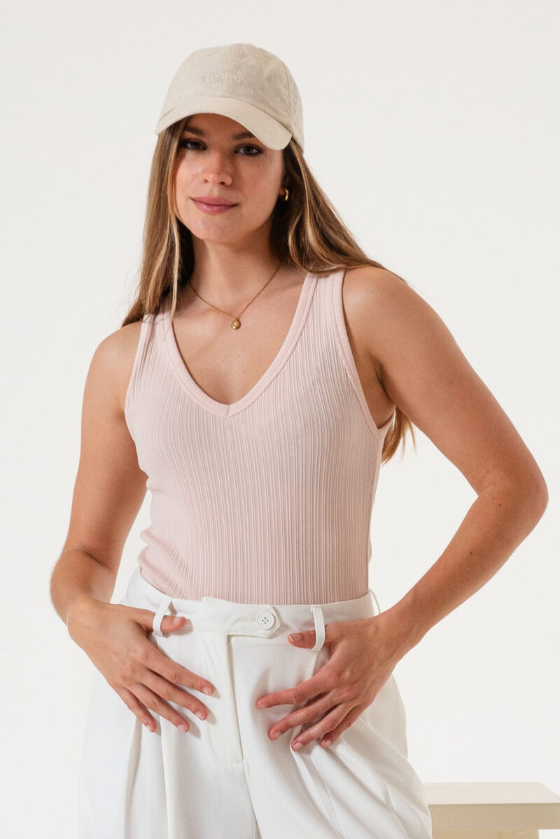 Musculosa V Morley texturado