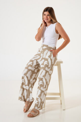 Palazzo Print Linen Breeze