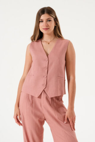 Chaleco Lino Forrado