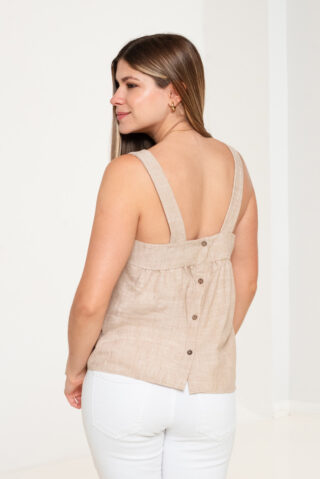 Musculosa Botones Espalda Bohemian