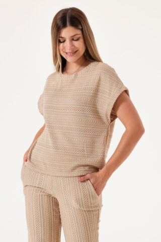 Remera Broderie Neutral