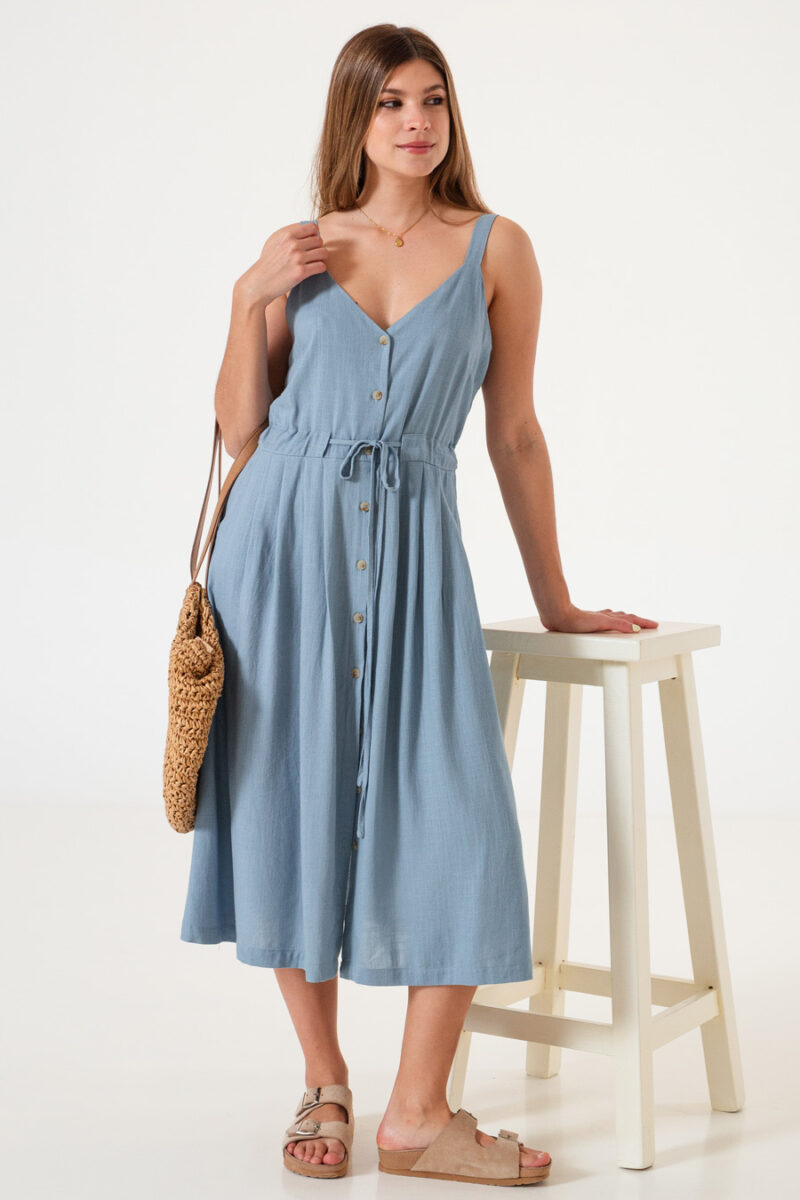 Vestido Linen con lazo