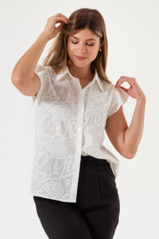 Camisa Manga Volados