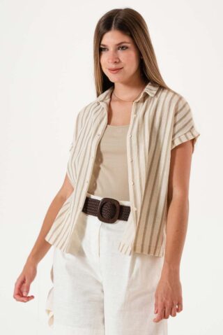 Camisa Manga Corta Rustic Stripes