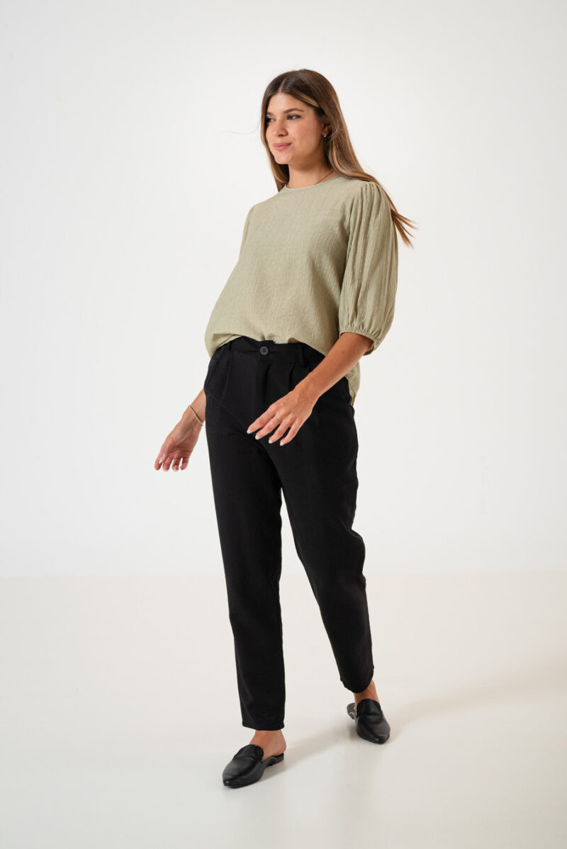 Alternative view of Blusa Wrinkled con lazo en espalda