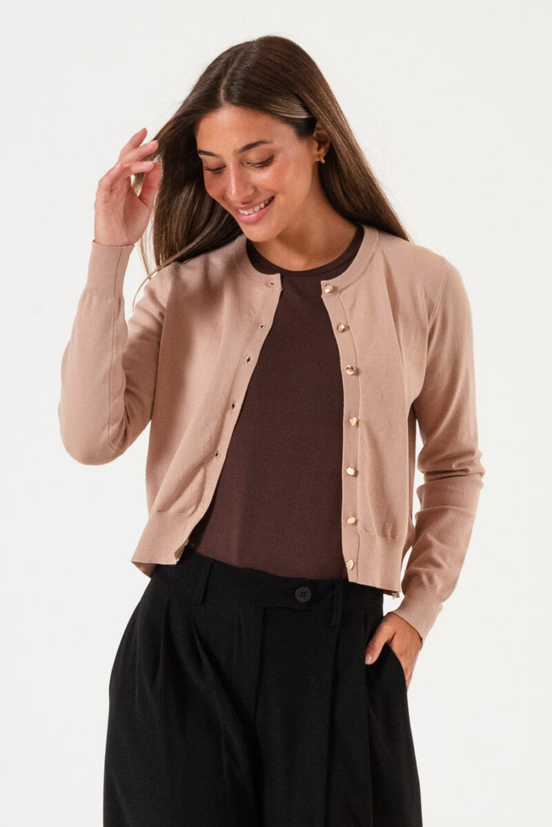 Cardigan Botón Gold Quinn