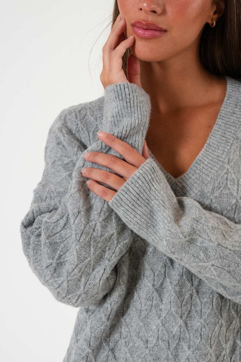 Alternative view of Sweater V Trenzas Olivia