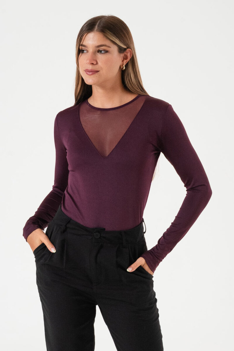 Remera V manga larga Alexa