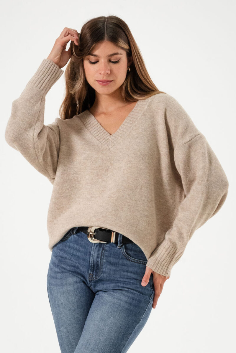 Sweater Cozy V Neck