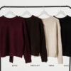 Sweater Cozy Combinado - m - bordo