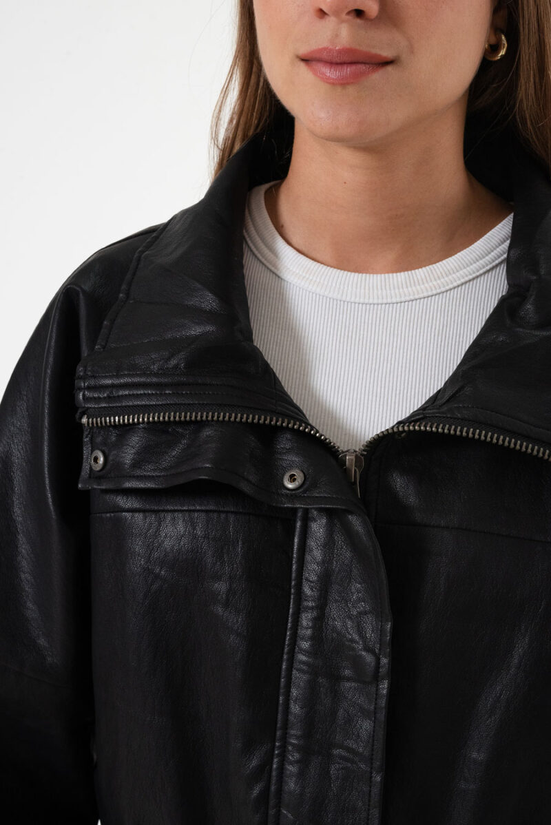 Alternative view of Campera Leather Oversize Brooklyn