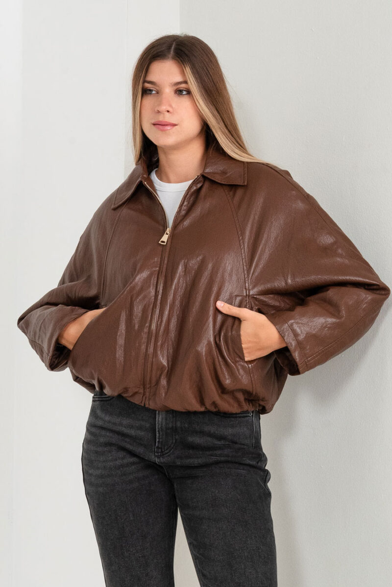 Campera Bomber Leather Astoria