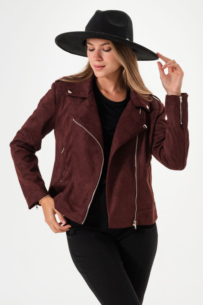 Campera Biker Suede Dallas