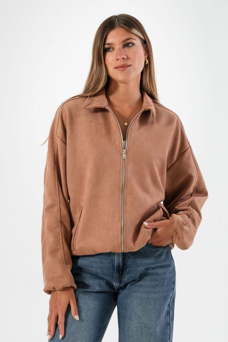 Campera Suede Bomber