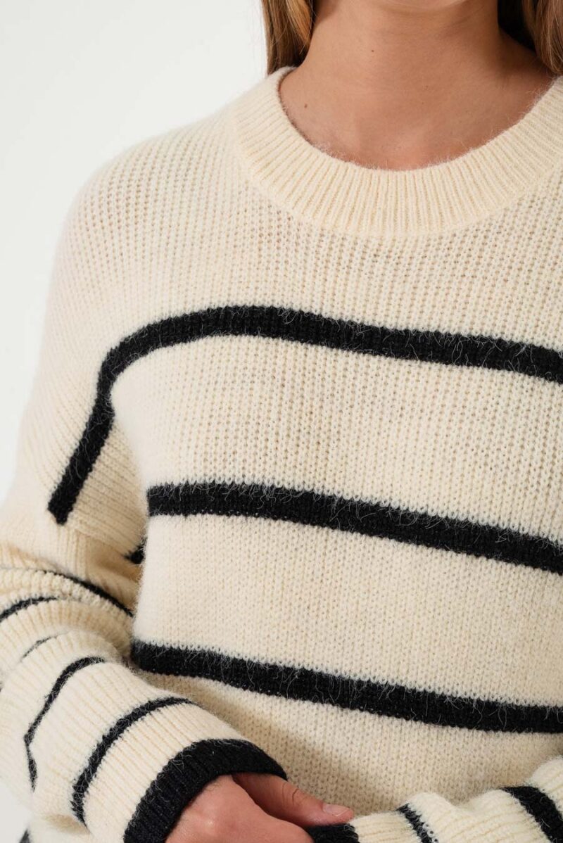 Alternative view of Sweater Oversize Rayado Wool