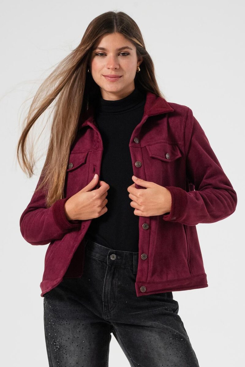 Campera Suede con corderito Bronx