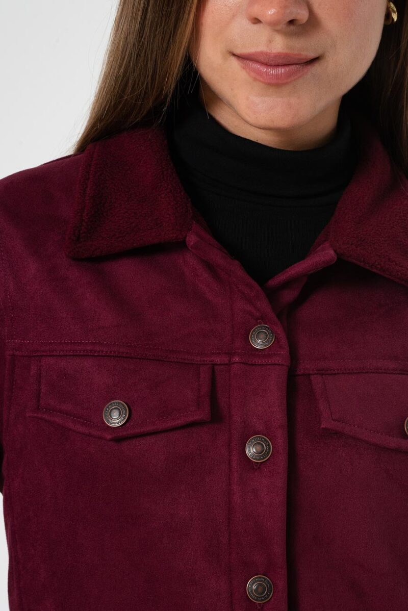 Alternative view of Campera Suede con corderito Bronx
