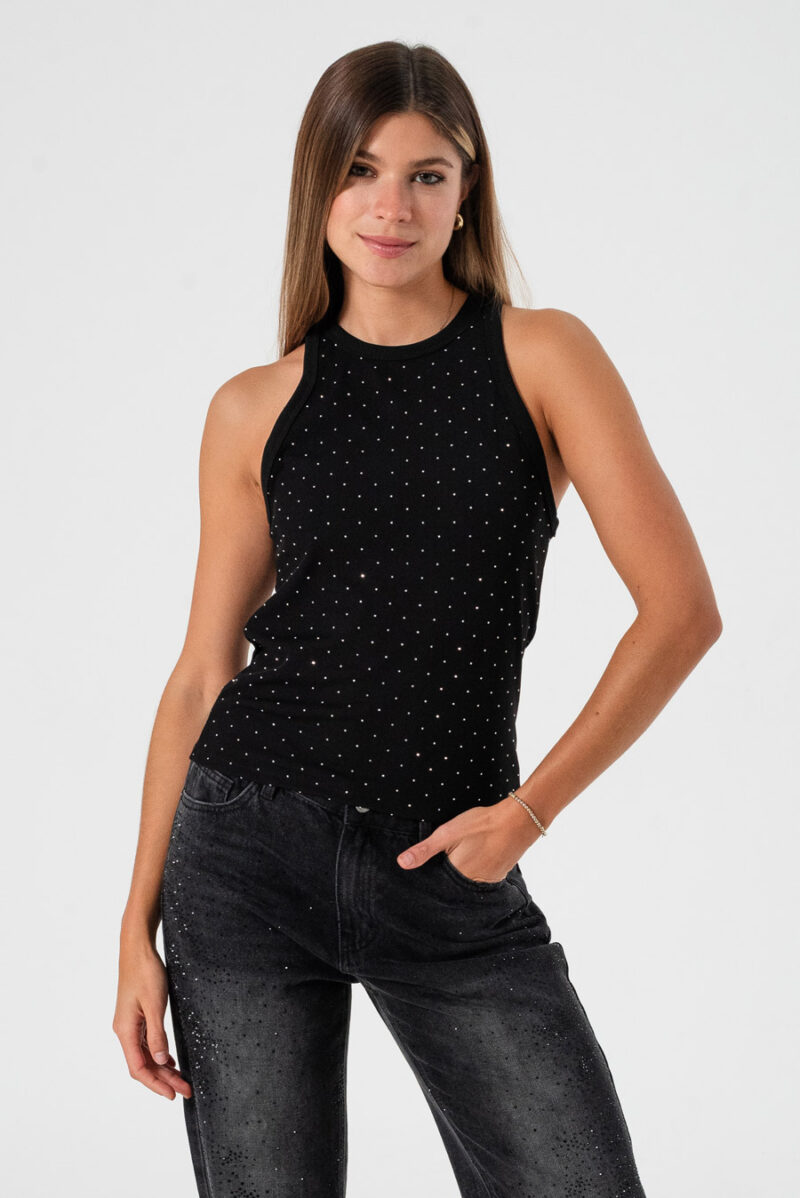 Musculosa Stella con Strass